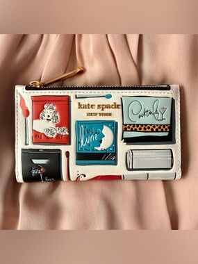 Kate Spade Morgan Matchbox Embossed Small Slim Bifold Wallet
